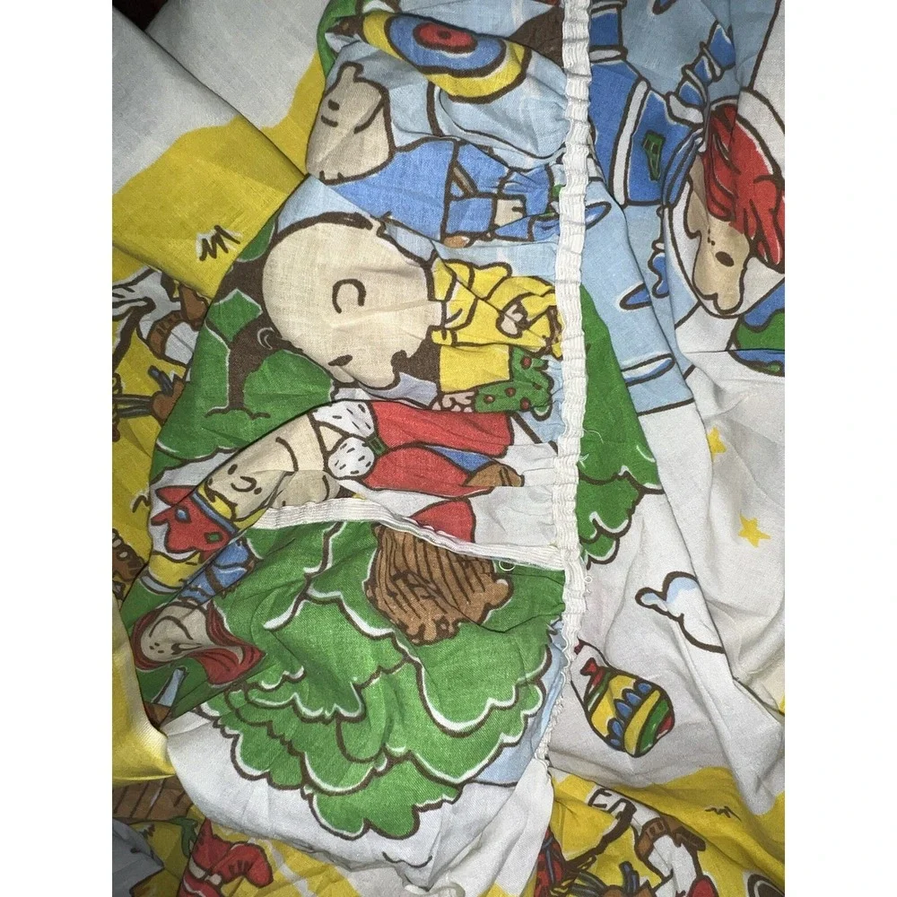Vintage Snoopy Peanuts Twin Bed SET Space Western Pirate Beach Charlie Brown